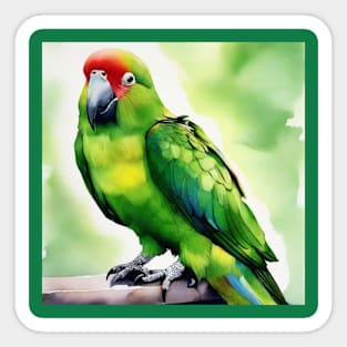 Green Cheek Sticker